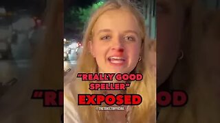 Her spelling got EXPOSED!! 😬 | Street Interviews #shorts