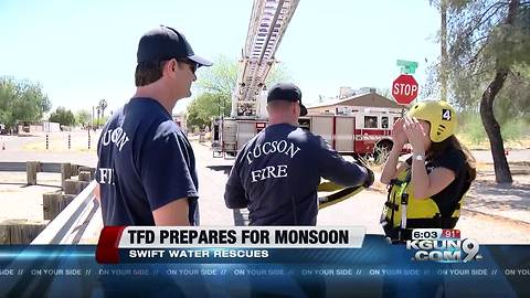 Tucson Fire Department prepares for monsoon swift water rescues