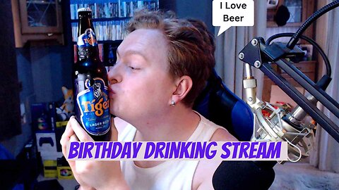 Birthday Drinking Stream Playing Games With Viewers All Night And Drinking Lots Of Alcohol