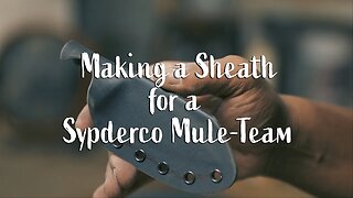 Making a Kydex Sheath for a Spyder co Knife Blank.