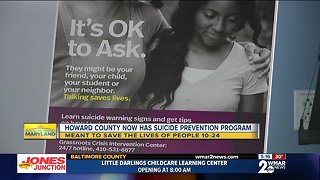 Suicide prevention program started in Howard County