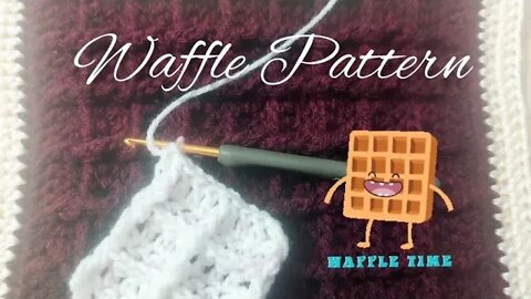 Waffle Pattern Crochet How-to Tutorial (Very Easy, Great Texture, Super Quick!)