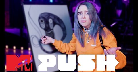 Billie Eilish Attempts The Blank Canvas Challenge | MTV PUSH 2021
