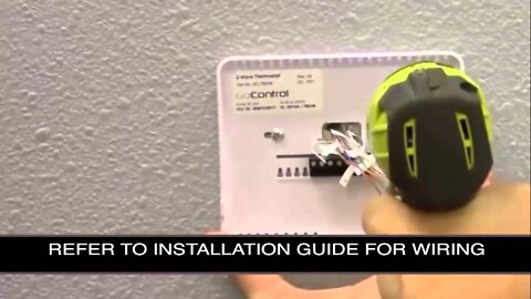 2GIG CT100: Z-Wave Thermostat Installation Video