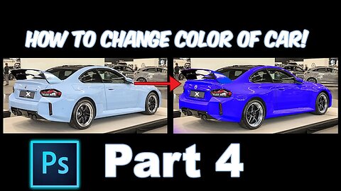 How To Add Wheels And Change Color Of Car In Photoshop Tutorial - Part 4 - Color Grading & Extras