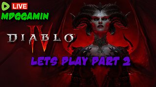 🔴LIVE - Diablo 4 - Blind Necromancer Playthrough Part 2 - #RumbleTakeover