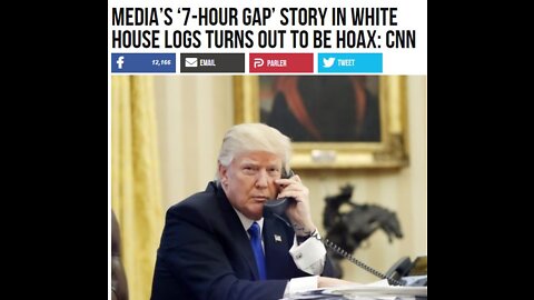 Trump Jan. 6 FAKE NEWS debunked again. No truth about 7 hours of phone gap missing.