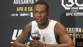 UFC 294: Israel Adesanya Cheering for Khamzat Chimaev