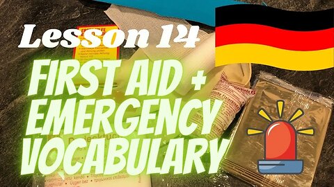 German Lesson 14 | Erste Hilfe und Notfall - Vokabeln