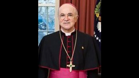 Archbishop Carlo Maria Vigano Prays With The Freedom Convoy