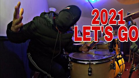 First Drum Cover Of 2021 Let's Do It Blindfolded!