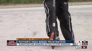 Speeding cars worry Gladstone father