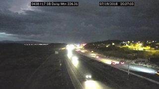 WATCH: Lightning spotted along the I-17 north of Phoenix