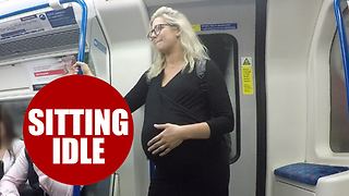 Only six in 10 commuters would give up their seat for an expectant mother