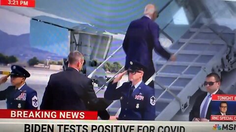 🚨 #BREAKING: Biden Slowly Climbs Steps of Air Force One After Announcing Positive COVID Test