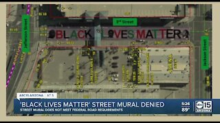 'Black Lives Matter' street mural denied in Phoenix