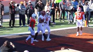 Iowa State WR Allen Lazard at the Senior Bowl