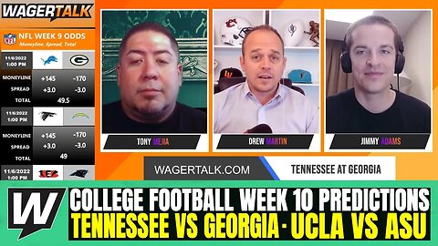 College Football Week 10 Predictions | Tennessee vs Georgia | UCLA vs Arizona State | Nov 5