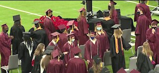 Faith Lutheran holds graduation ceremony at Allegiant Stadium