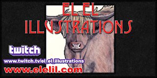 Drawing another Ox in Pastel