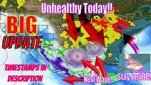 Next Tropical Wave BIG Update! Plus Unhealthy Air Today, Relief Is Coming!