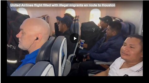 United Airlines flight filled with illegal migrants en route to Houston