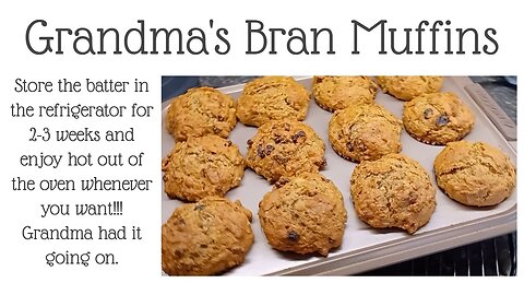 Grandma's Bran Muffins. real food ~ real simple ~ real good