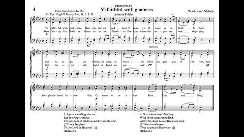 4. Ye faithful, with gladness (St. Gregory Hymnal)