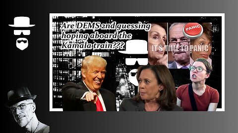 ARE DEMS IN A PANIC W HARRIS WHILE TRUMPS LAUGHS...