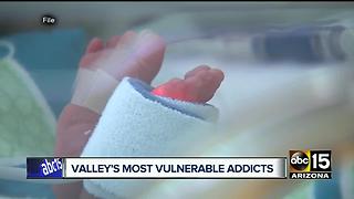 Drug addicted newborns receiving help in Phoenix