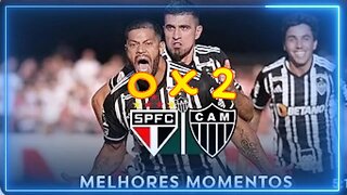 São Paulo 0 x 2 Atlético MG / Brasileirão 2023 - GOLAÇO DO HULK E PÊNALTI DO LUCAS MOURA