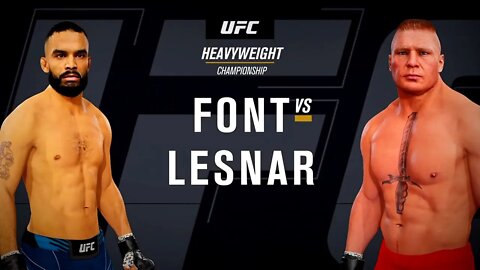 EA Sports UFC 4 Gameplay Brock Lesnar vs Rob Font
