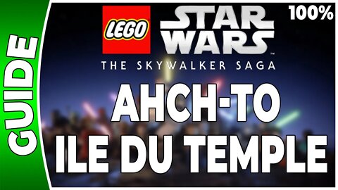 LEGO Star Wars : La Saga Skywalker - AHCH-TO - ILE DU TEMPLE - 100% Briques, Datacarte, Vaisseaux