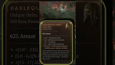 Harlequin Crest - MOST RAREST & BROKEN Items in Diablo 4