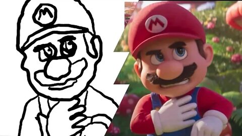 How to Draw Movie Mario in 1 Minute?