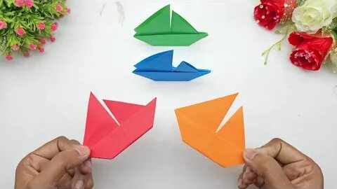 How to Make Paper Boat Step by Step | Origami Boat | Easy Paper Crafts Without Glue