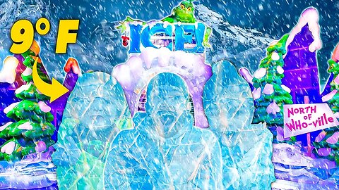 Exploring An ICE VILLAGE In Frigid Temperatures | ICE! Gaylord Palms