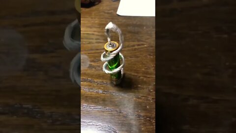 This homopolar motor using direct current to power the rotation. #shorts
