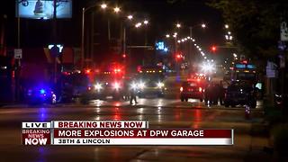 More explosions at the DPW garage