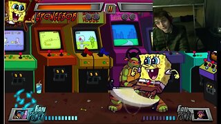 Michelangelo VS SpongeBob SquarePants In A Nickelodeon Super Brawl 3 Battle With Live Commentary