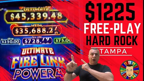 💥$1225 FREE-PLAY / Ultimate Fire link Power-4 / Hardrock Tampa💥