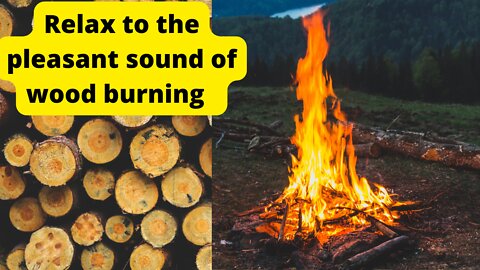 Quickly fall asleep listening to the pleasant sound of wood burning