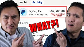 PayPal DID NOT Get Rid of $2500 Fine, They Changed It......