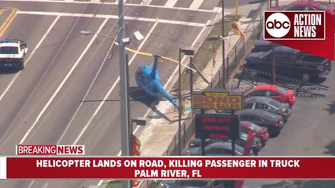One person dead in helicopter crash in Palm River | aerials