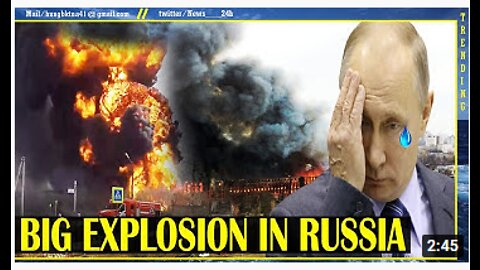 PUTIN panic! "giant" explosion turns Russia into a sea of fire, 350 firefighters are fighting