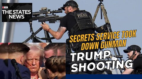 Moment the Secret Service took down gunman in Trump shooting