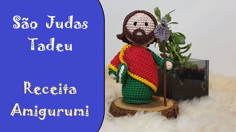 São Judas Tadeu / Coleção Santos Católicos / Receita Amigurumi