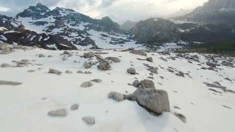 Drone Freestyle Mountain Landscape With Snow Free Stock Footage Creative Common Video