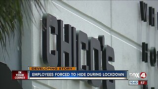 Employees forced to hide during lockdown
