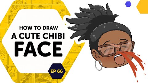How to draw a cute chibi face ep66